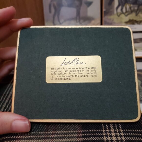 Rare vintage Lady Clare coasters - Picture 4 of 5